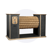 Wooden massage roller machine with control panel